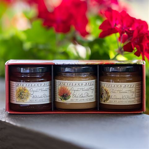 Big Island Bees Honey Sampler Set - 4 oz Jars