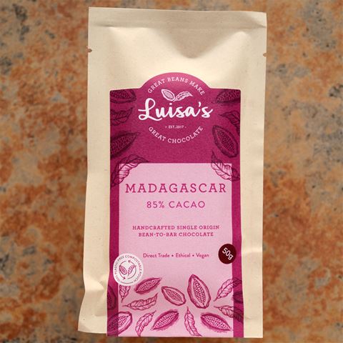 Luisa&#39;s 85-Percent Madagascar Dark Chocolate Bar