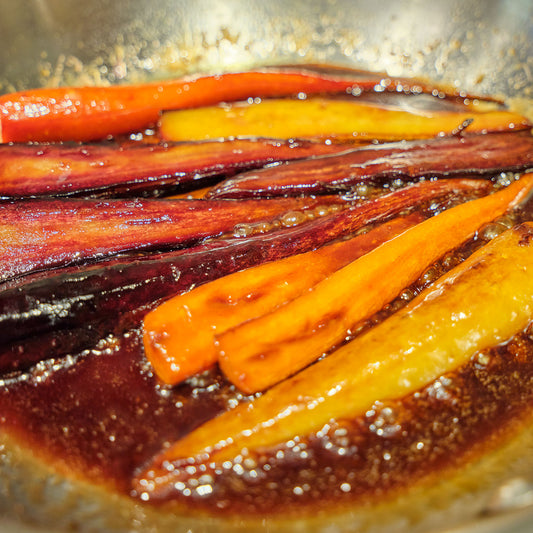 Red Carrots Glazed with Balsamic Vinegar Recipe