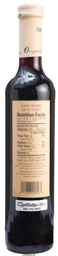 DArbo Sour Cherry Fruit Syrup