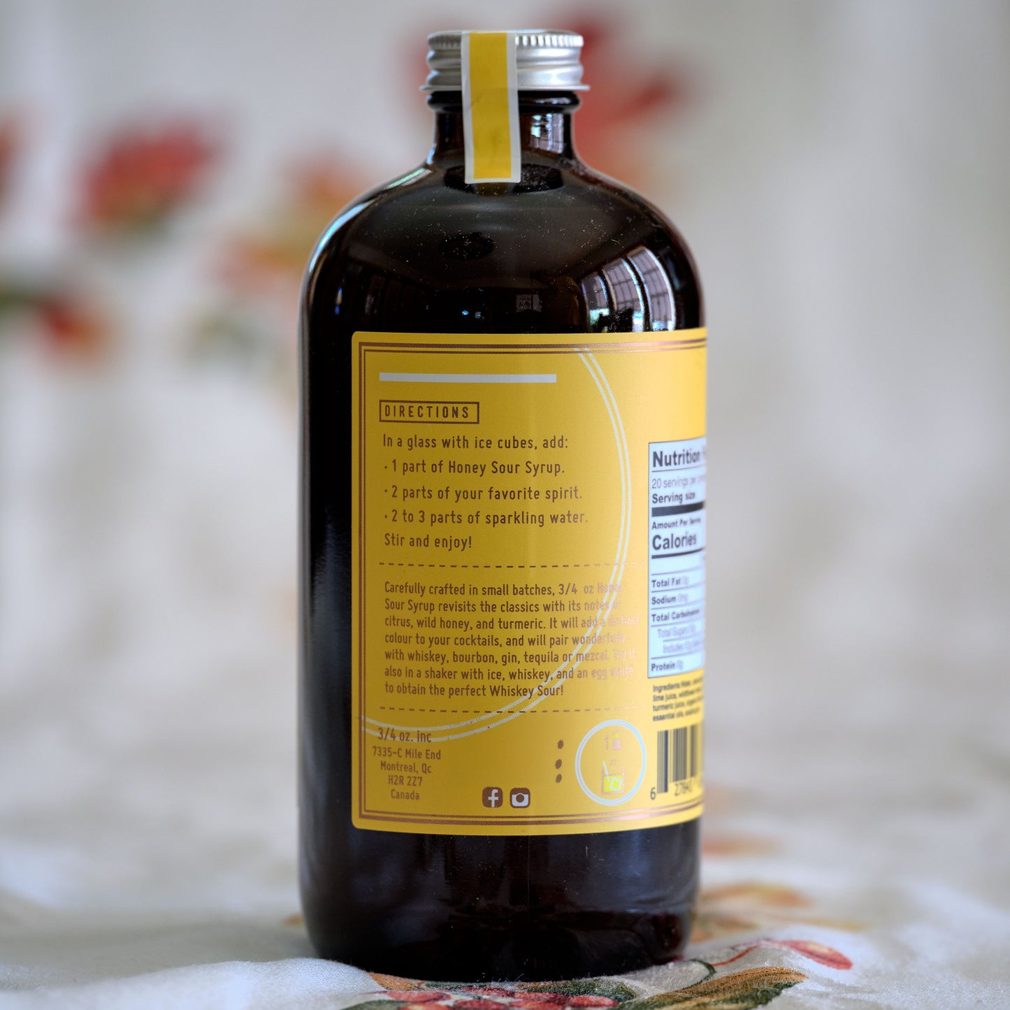 3 x 4 Oz Honey Sour Syrup Directions