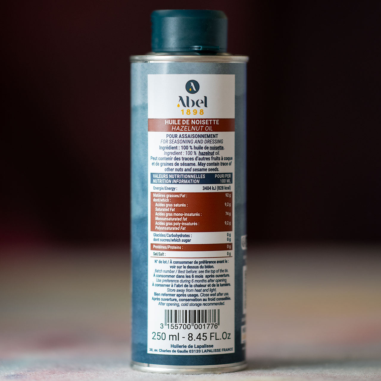 Abel 1898 French Hazelnut Oil