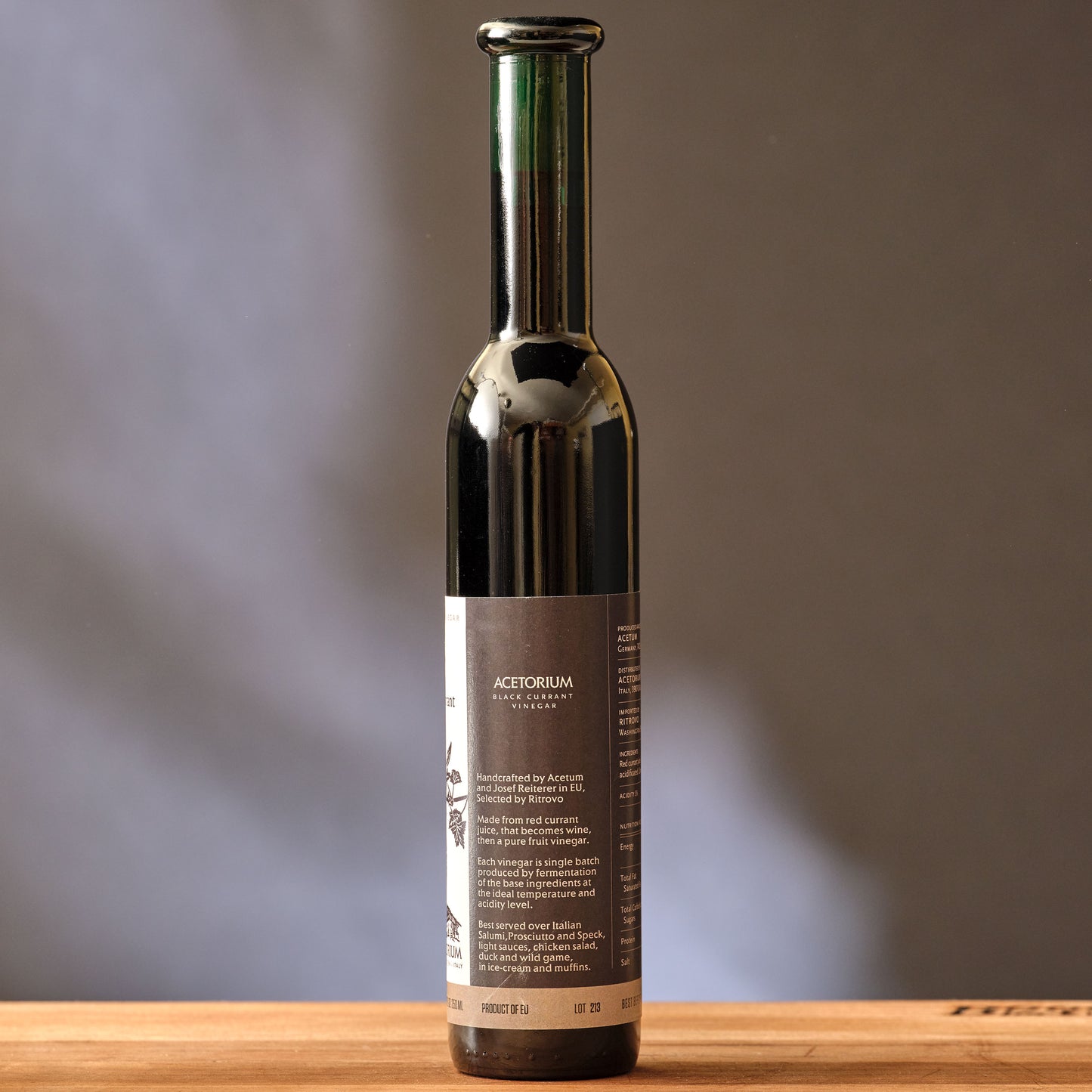 Acetoria Black Currant Vinegar label