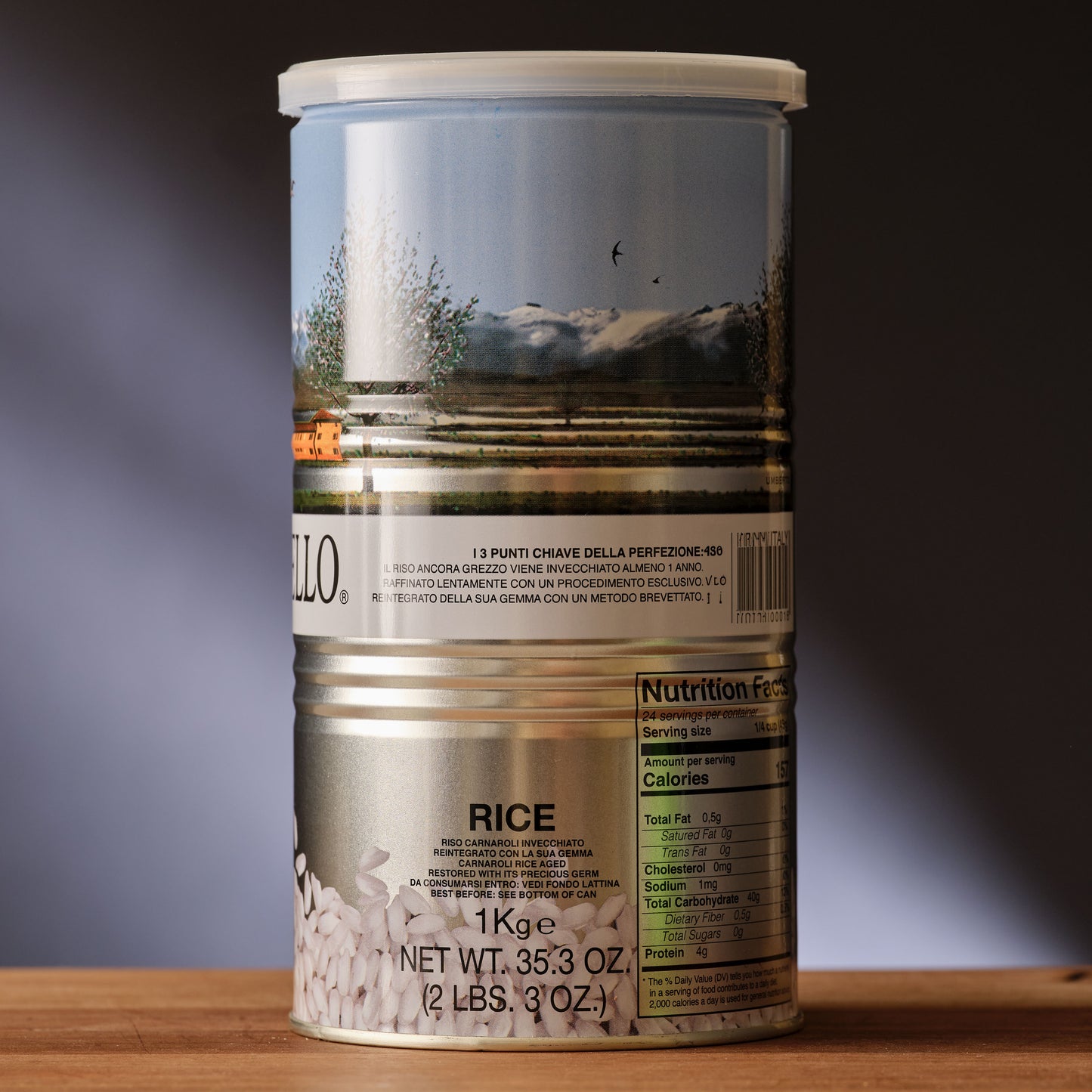 Acquerello il Riso Aged Carnaroli Rice - 1 year aged - 1 Kilo Tin