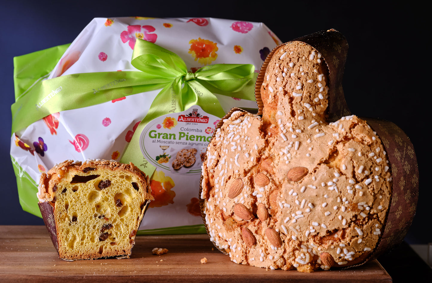 Albertengo Colomba Gran Piemonte al moscato senza agrumi con uvetta
