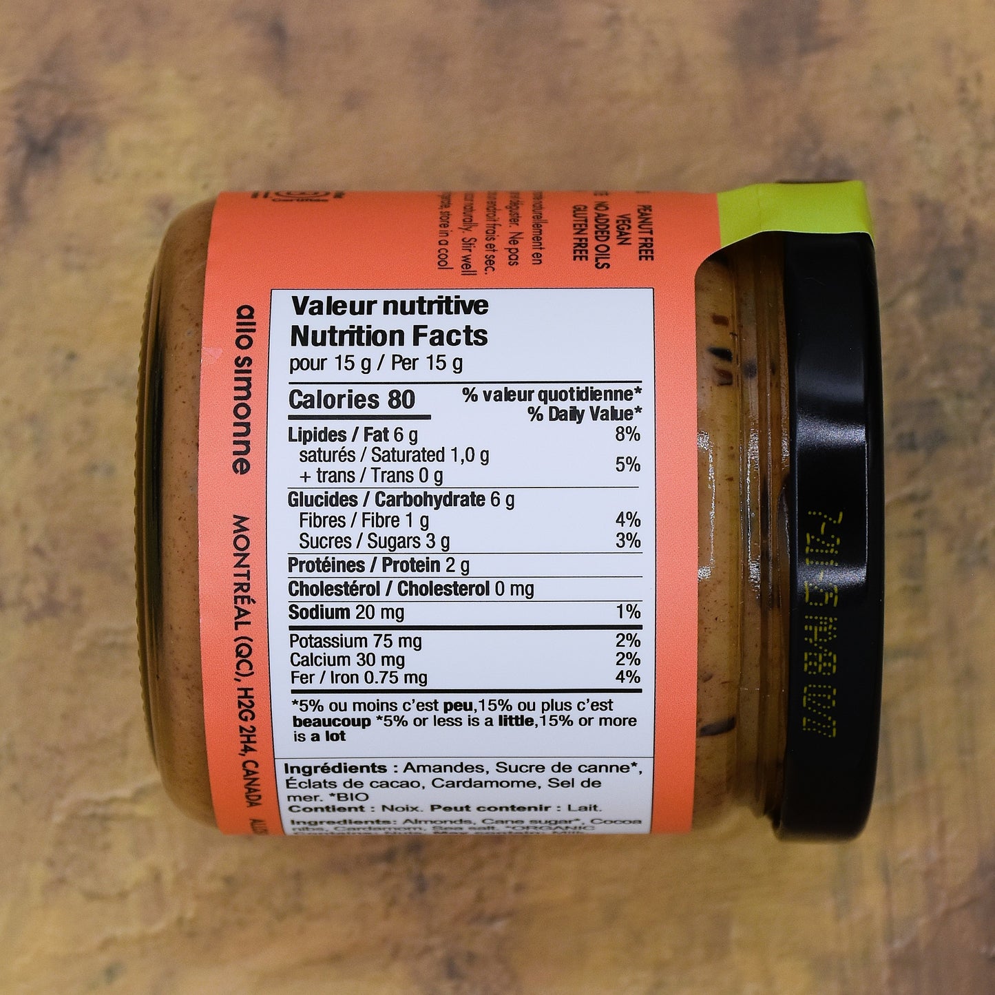 Allo Simonne Almond and Cardamom Spread