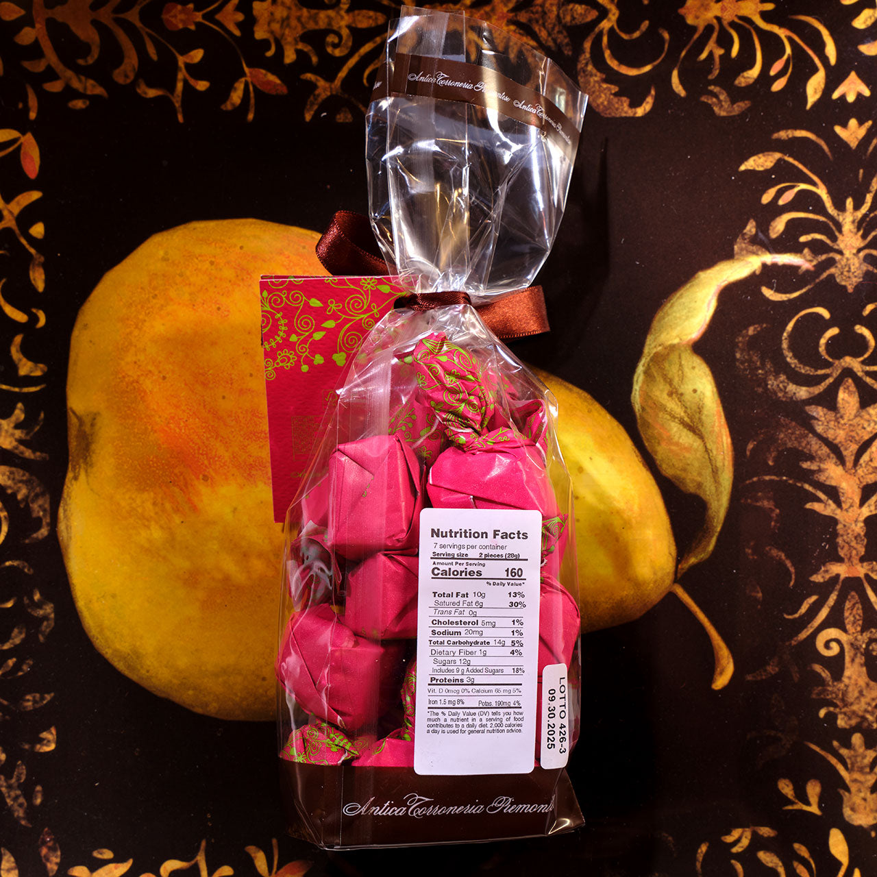Antica Torroneria Piemontese Tartufo Lampone e Pistacchio and Raspberry Truffle