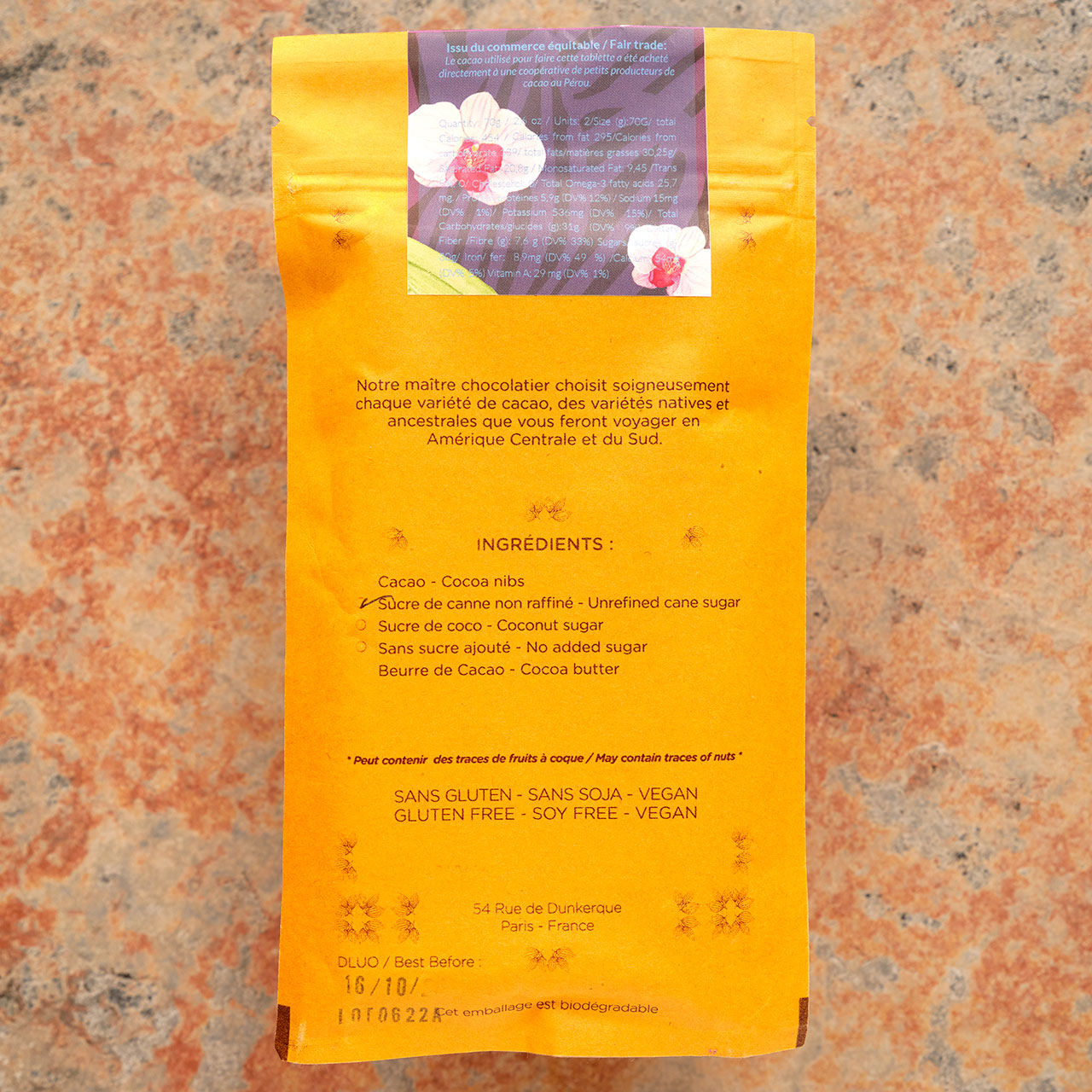 Ara Chocolat Huallaga 74-Percent Peru Dark Bar