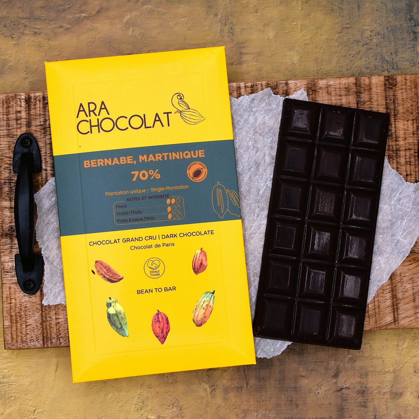 Ara Chocolat Bernabé Martinique 70% Dark Chocolate Bar