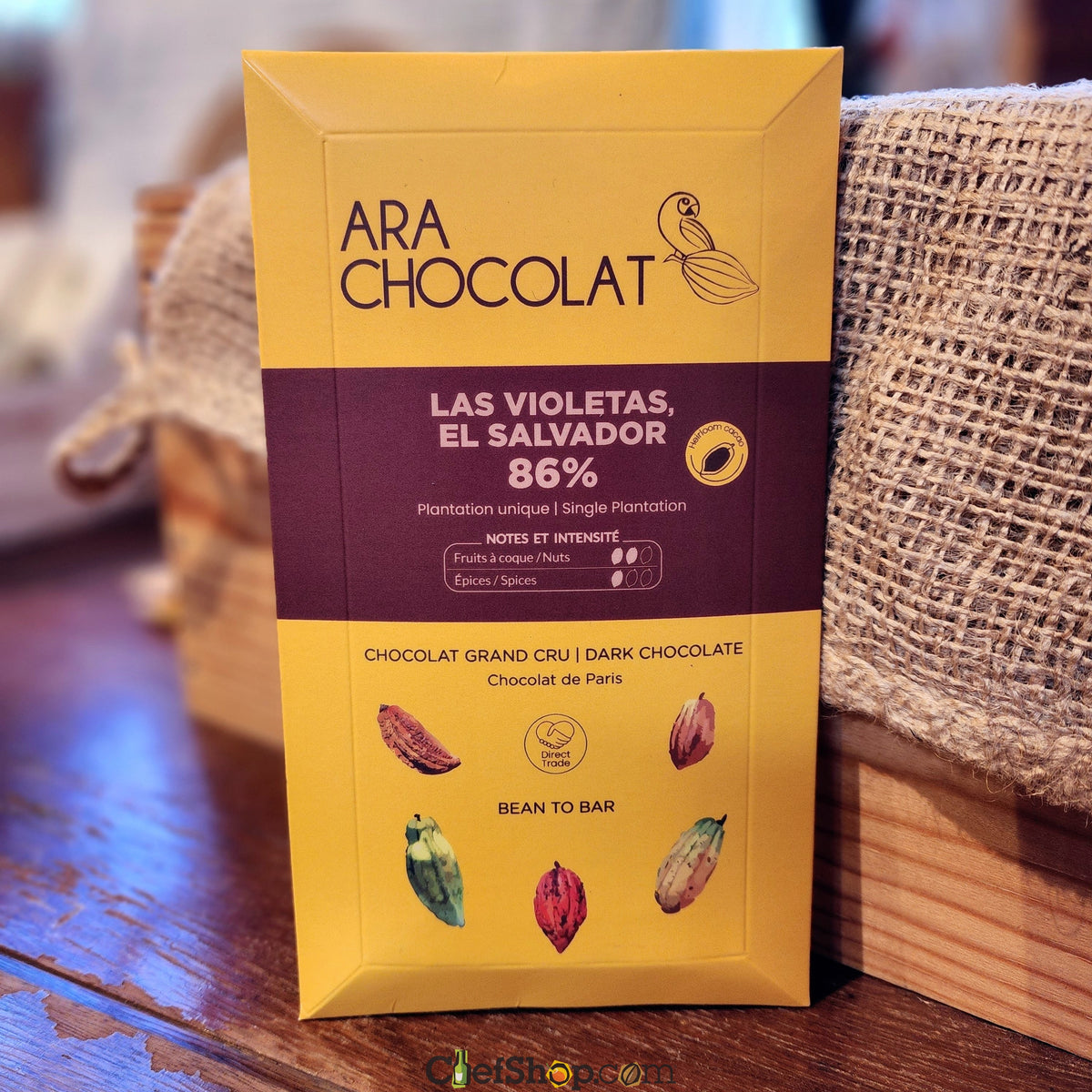 Ara Chocolat Las Violetas 86% Chocolate Bar