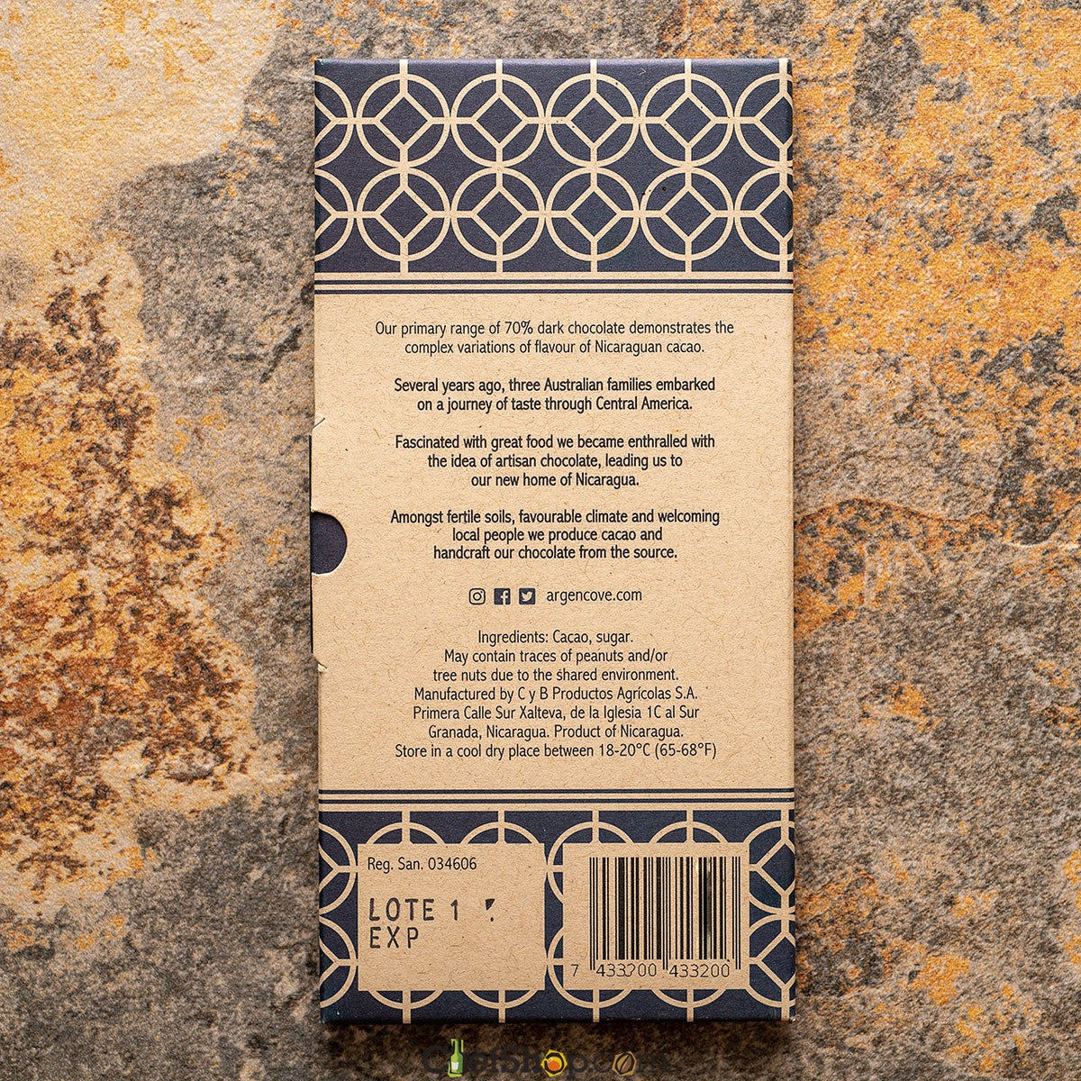 Argencove Apoyo 70-Percent Dark Chocolate Bar