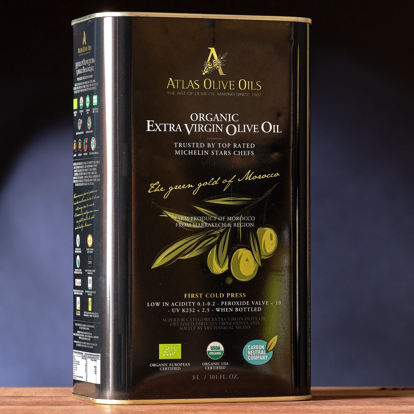 Atlas Moroccan Olive Oil - Large Tin