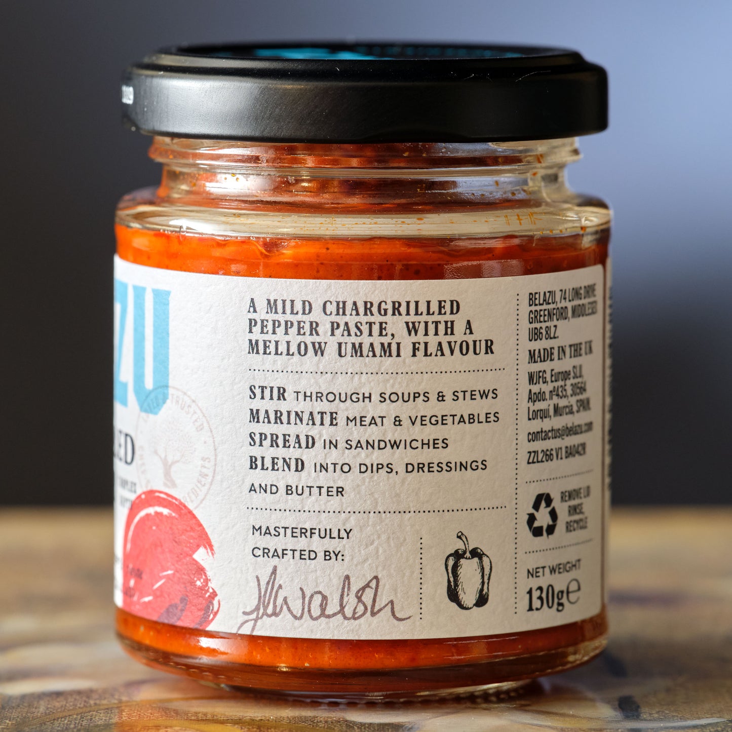 Belazu Chargrilled Pepper Paste Suggestion