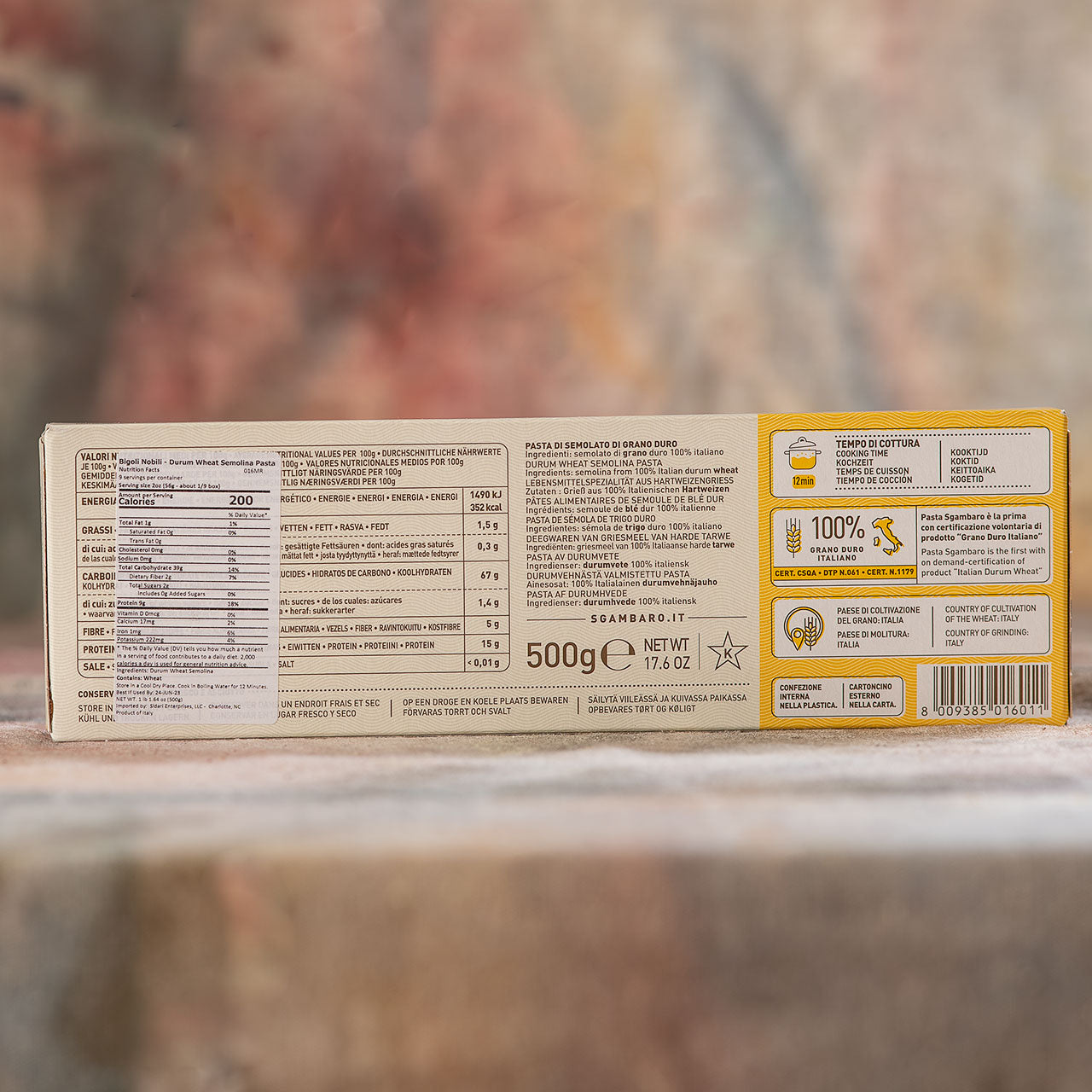 Bigoli Nobili Mori Spaghetti Pasta - Sgambaro