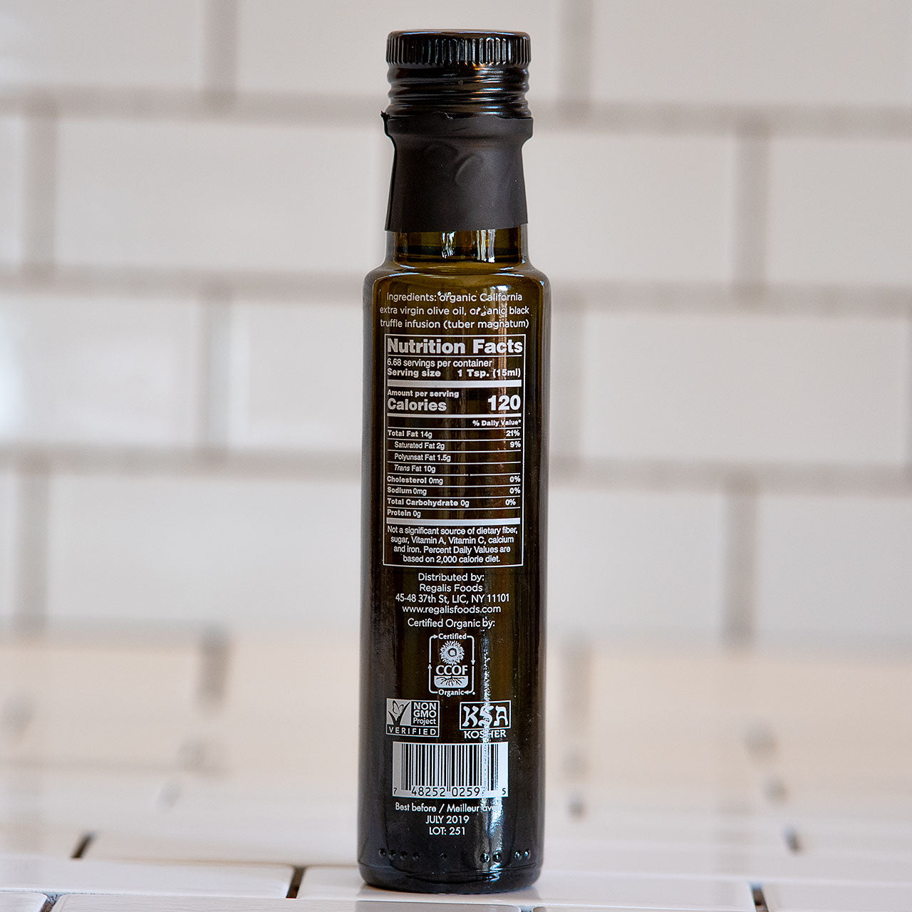 Regalis Organic Black Truffle Arbequina Olive Oil