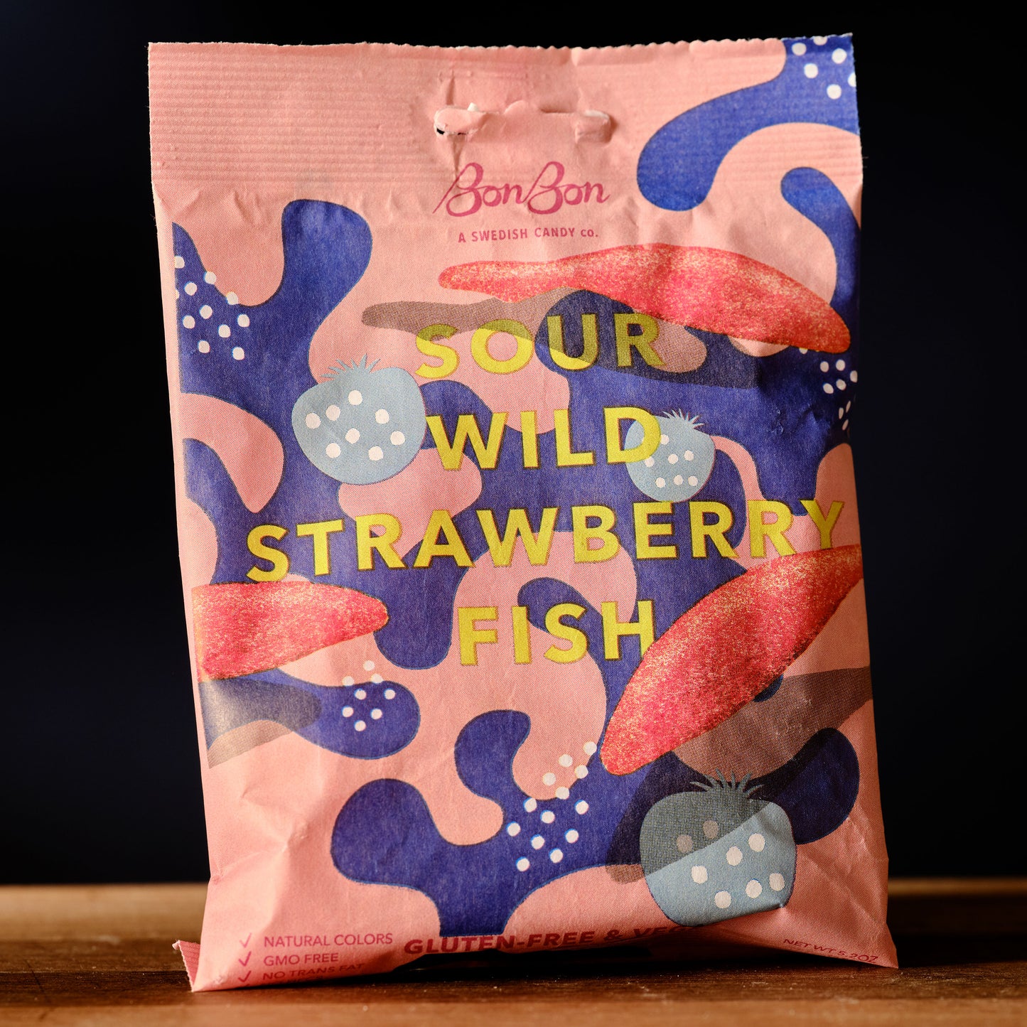 BonBon Sour Wild Strawberry Fish