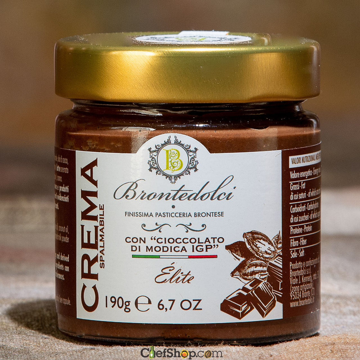 Brontedolci Chocolate Cream with Modica Chocolate IGP