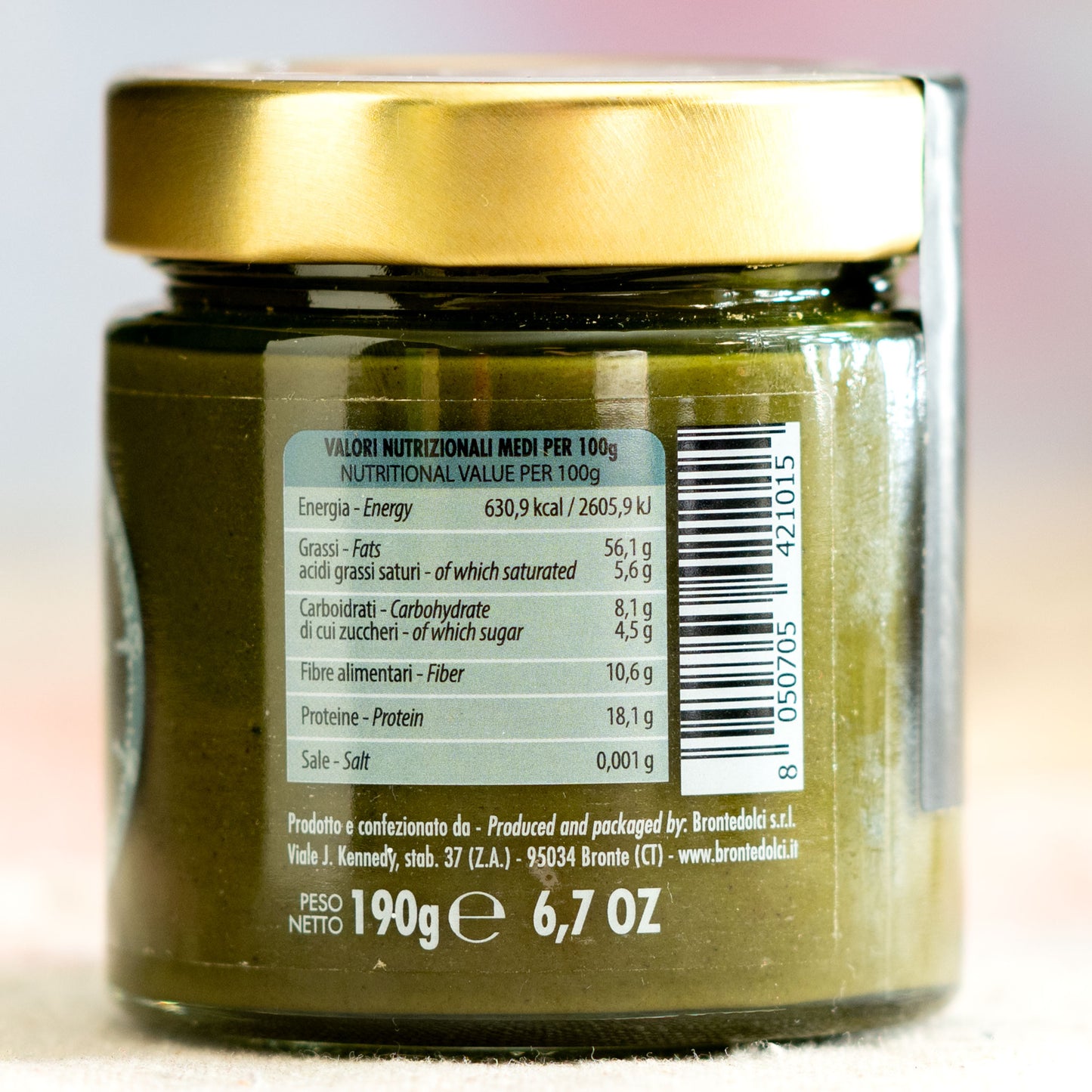 Brontedolci Pasta Pura di Pistacchio