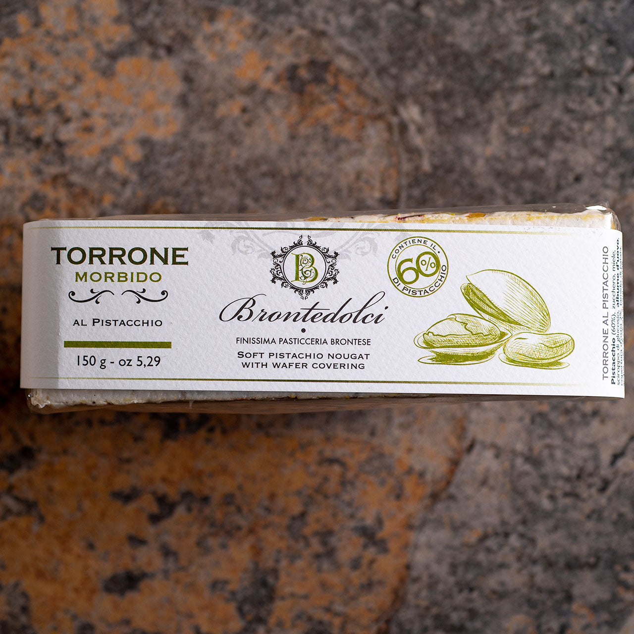 Brontedolci Torrone Morbido al Pistacchio - Soft Pistachio Nougat