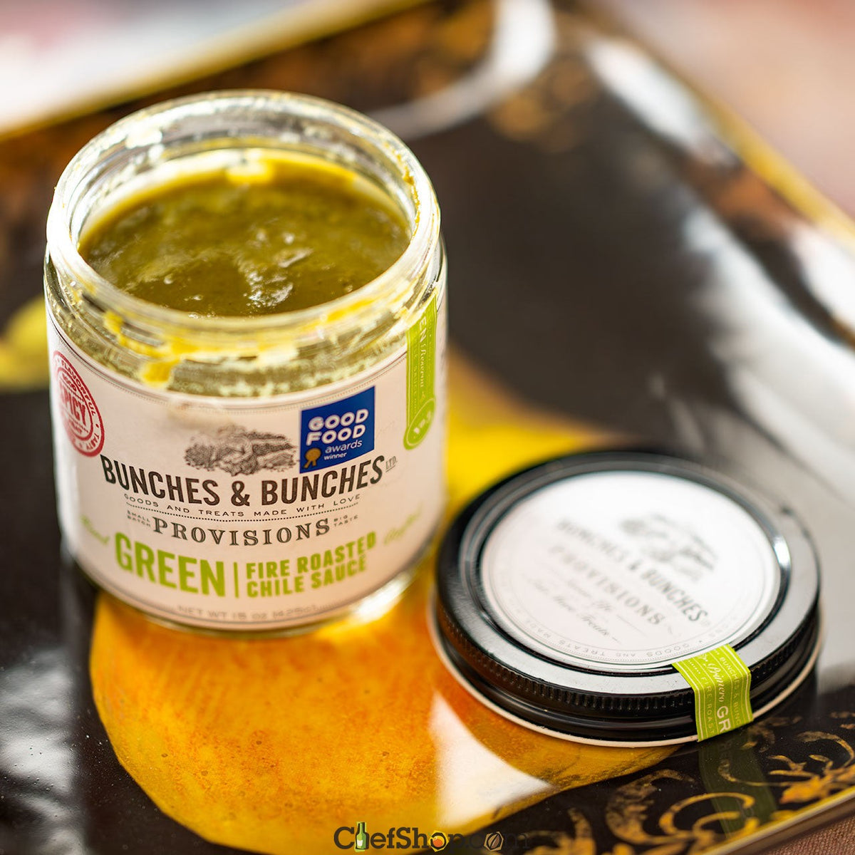 Bunches & Bunches Green Fire Roasted Chili Sauce