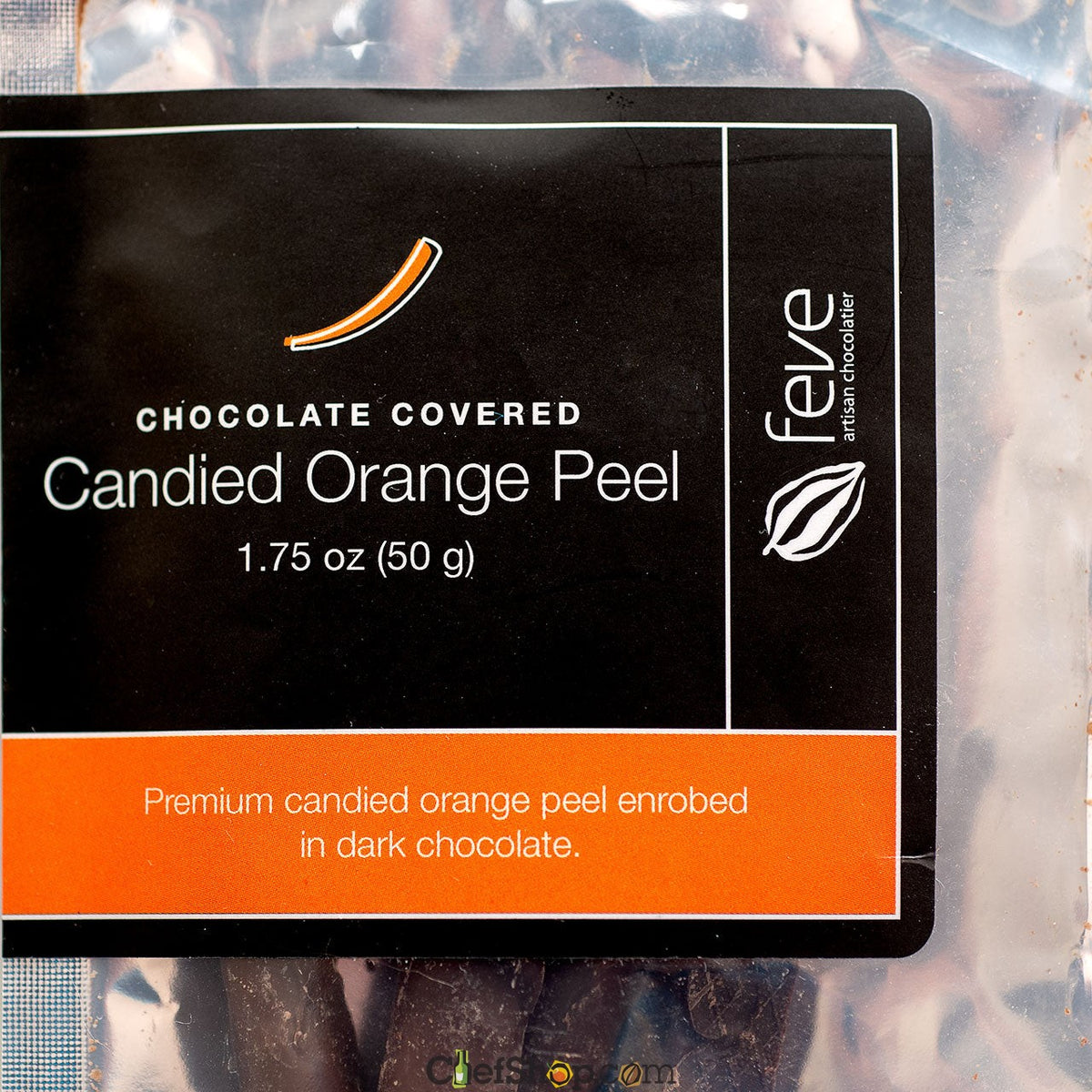 Dark Chocolate Covered Candied Orange Peel by Feve Chocolates