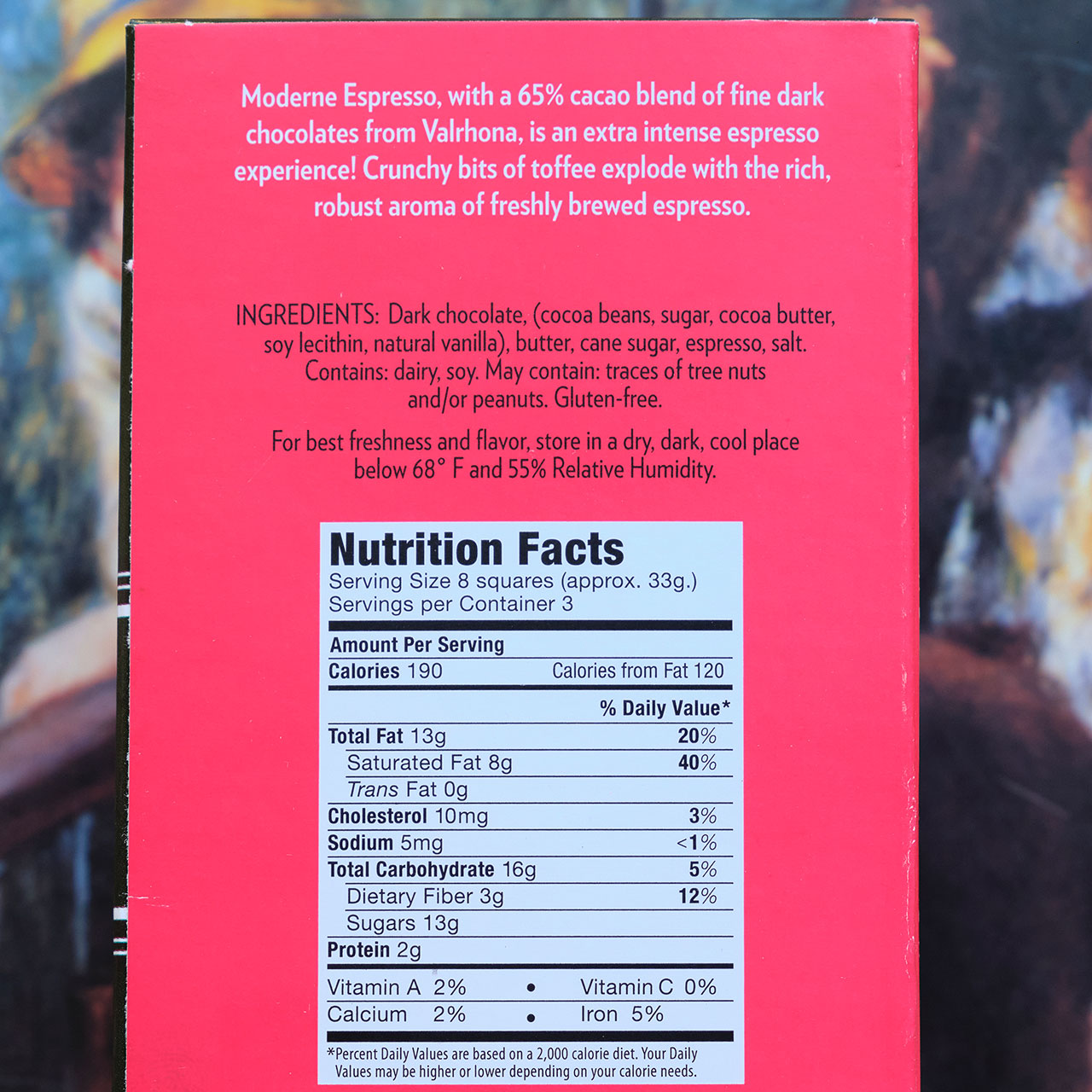 Chocolat Moderne Espresso 65-Percent Dark Toffee Bar