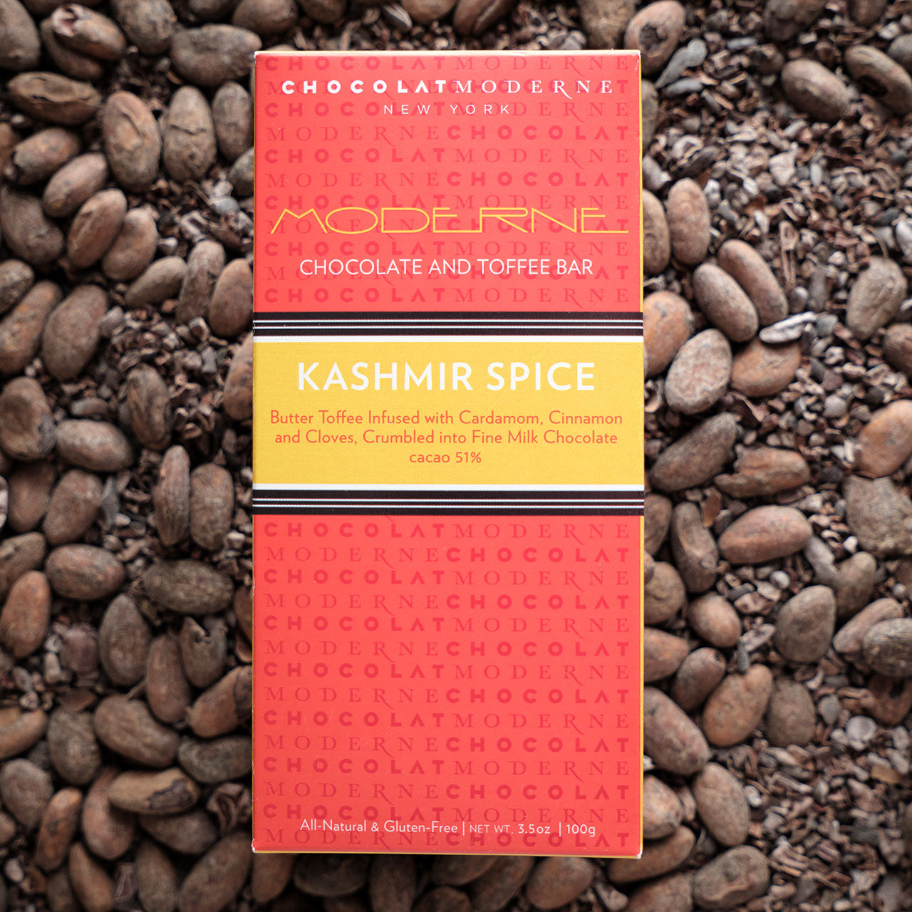 Chocolat Moderne Kashmir Spice 51-Percent Milk Toffee Bar