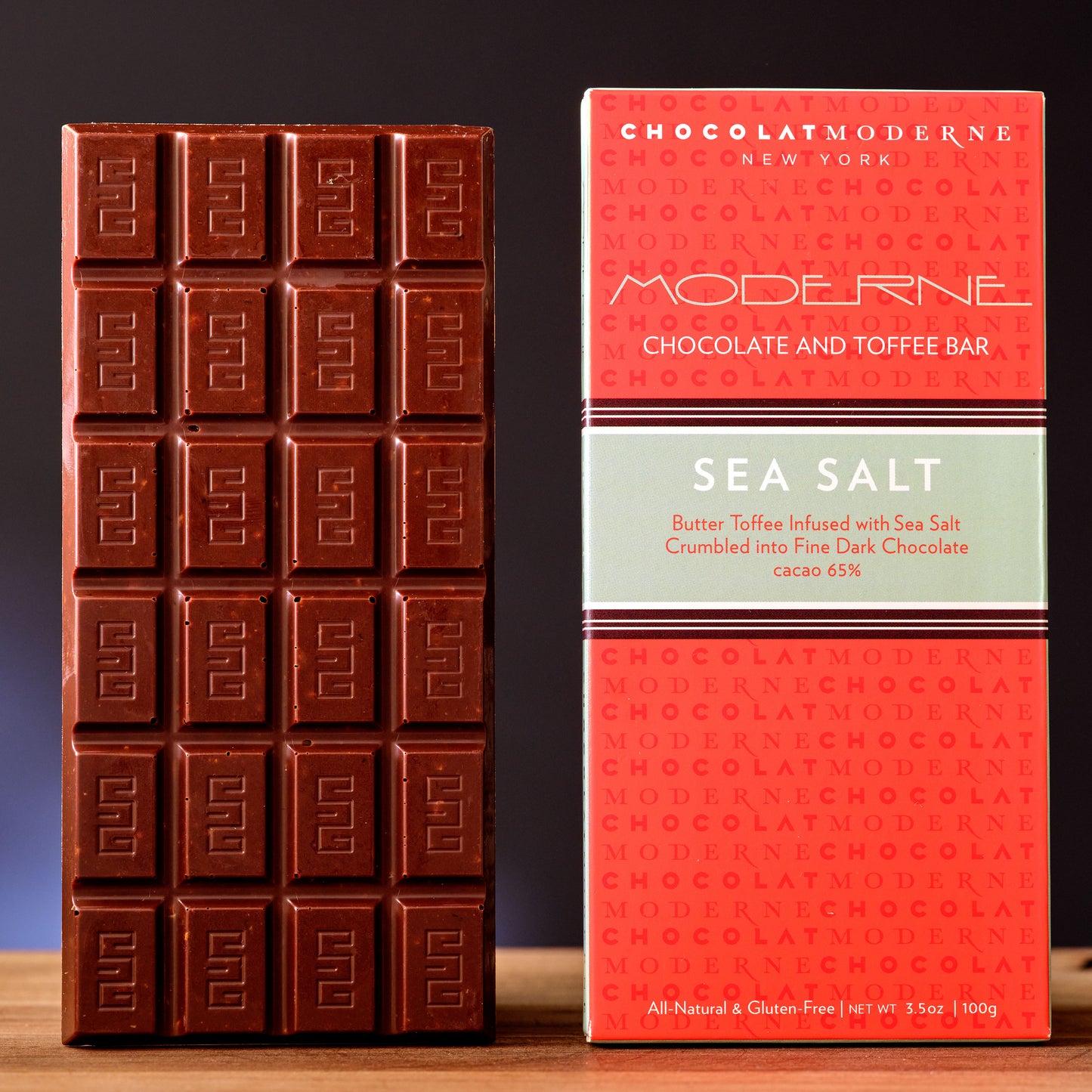 Chocolat Moderne Sea Salt Chocolate and Toffee Bar