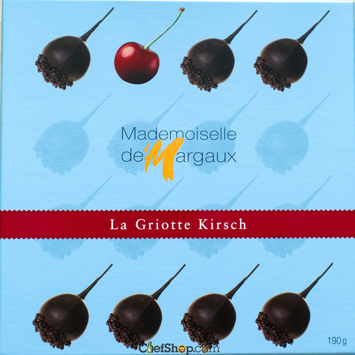 Chocolate Covered Cherries with Kirsch - Mdm' de Margaux - 16 piece box
