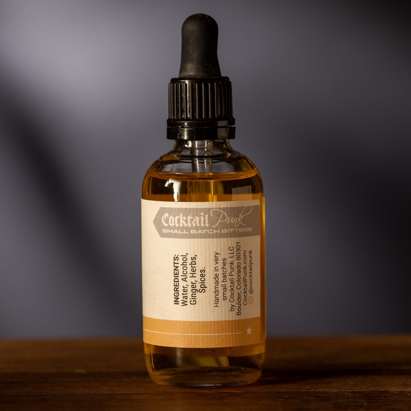 Cocktail Punk Ginger Bitters label