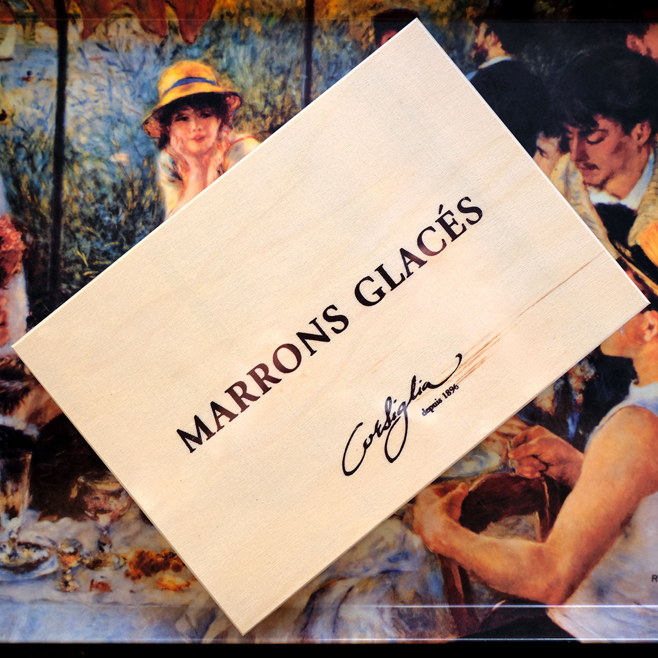 Corsiglia Marrons Glaces in Wooden Box