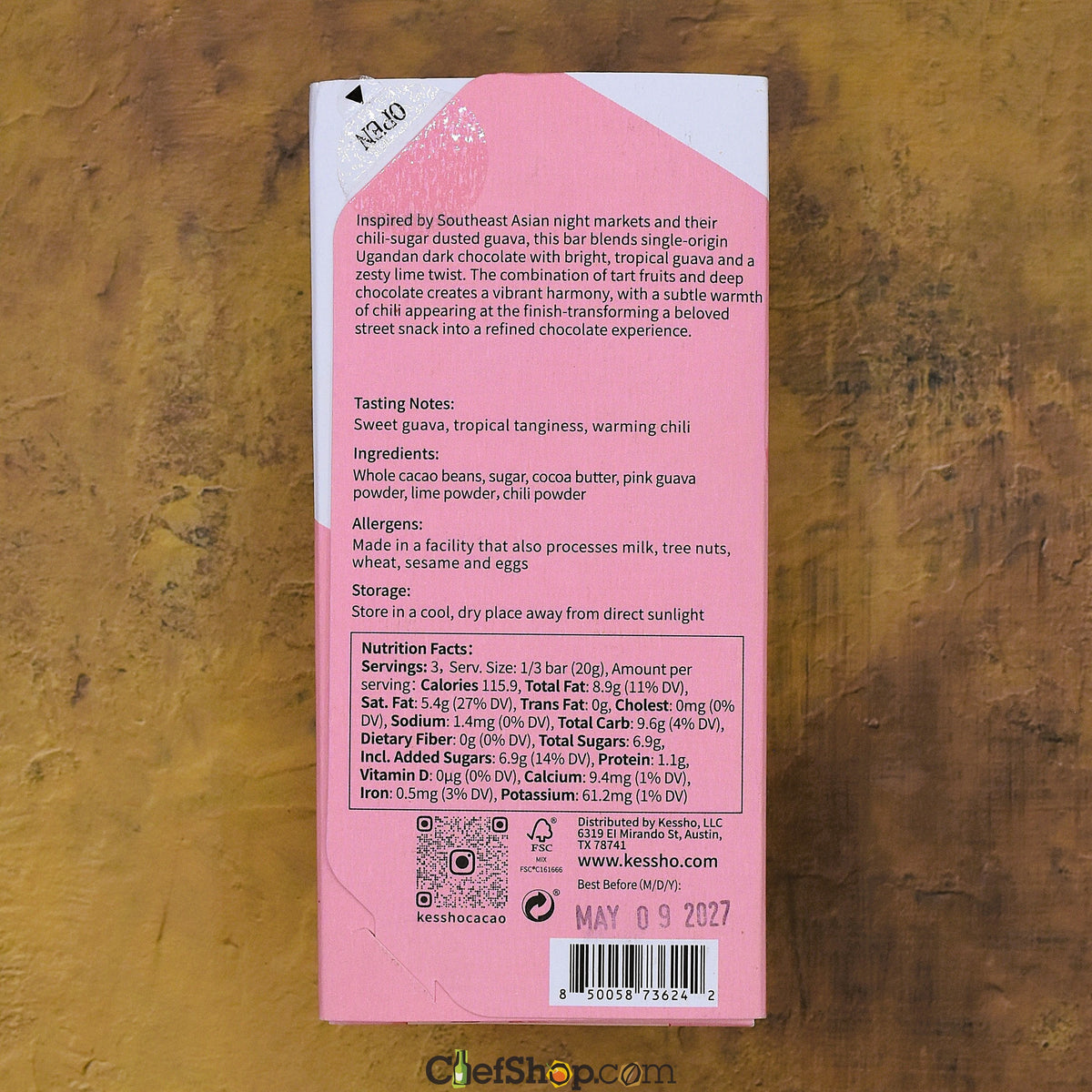 KESSHŌ Guava Lime 57% Dark Chocolate