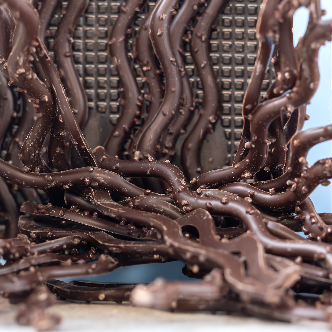 Dark Chocolate Twigs with Cassis and Basil - Mademoiselle de Margaux