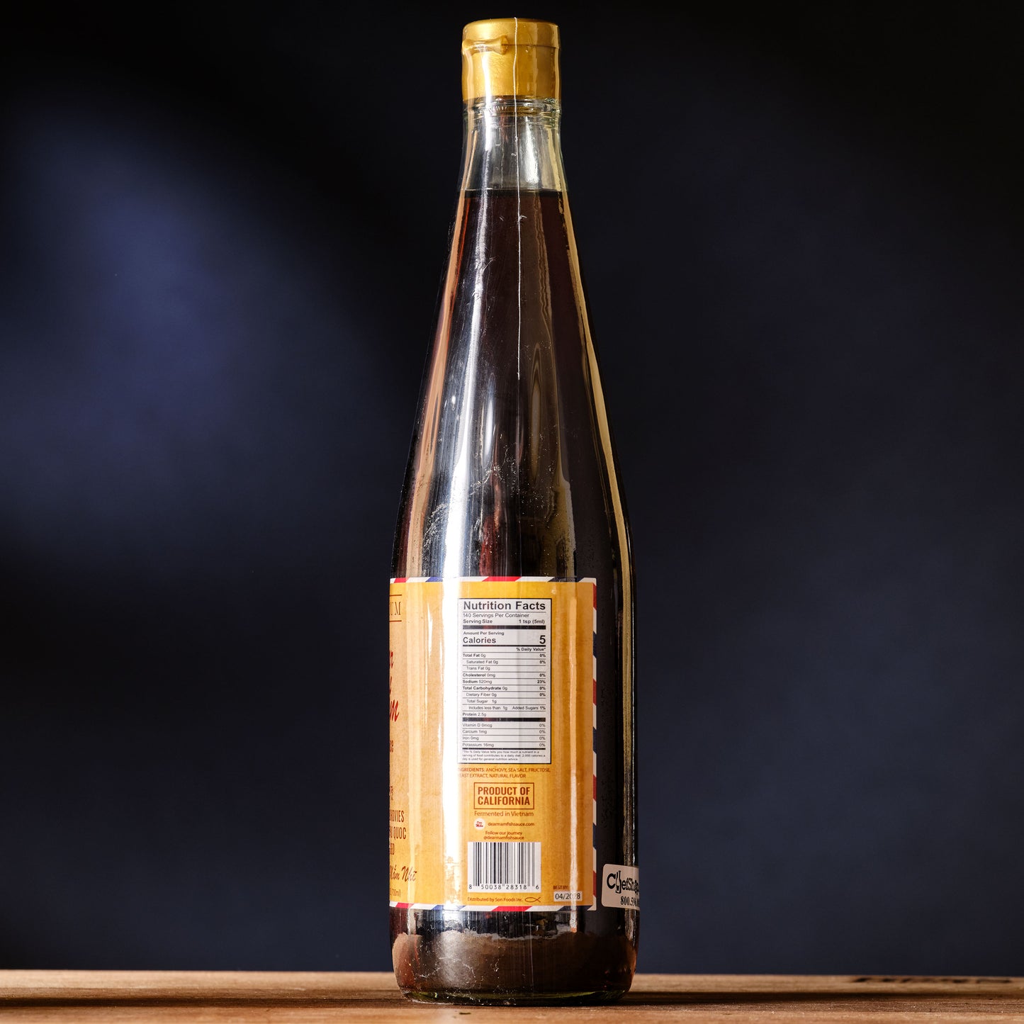 Dear Mam Premium Fish Sauce Nutrition