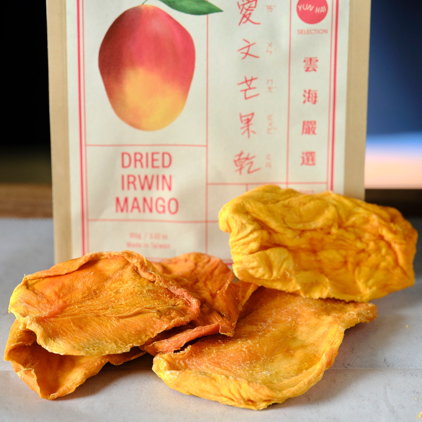 Dried Irwin Mango from Taiwan open package