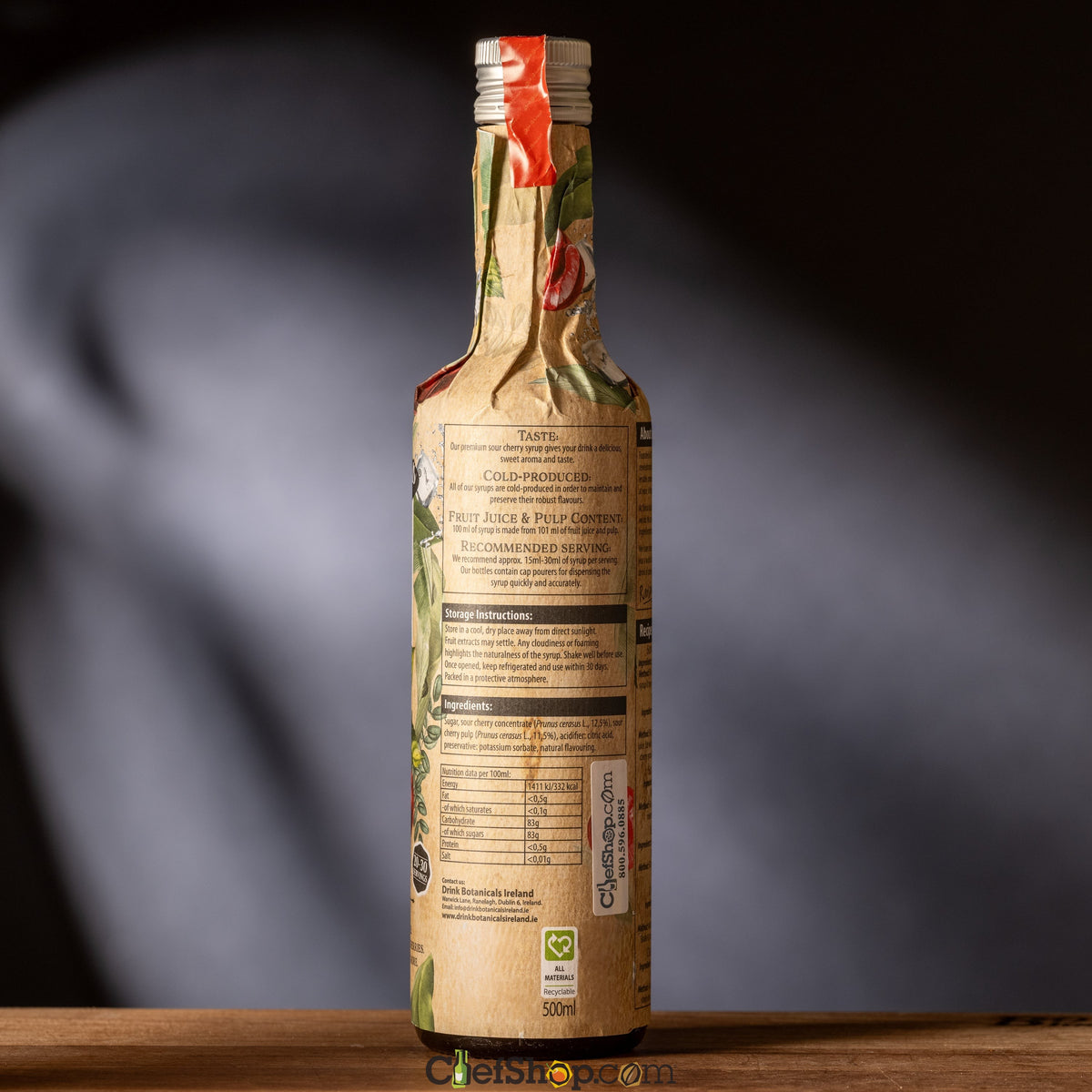 Drink Botanicals Premium Sour Cherry Syrup - 500 ml