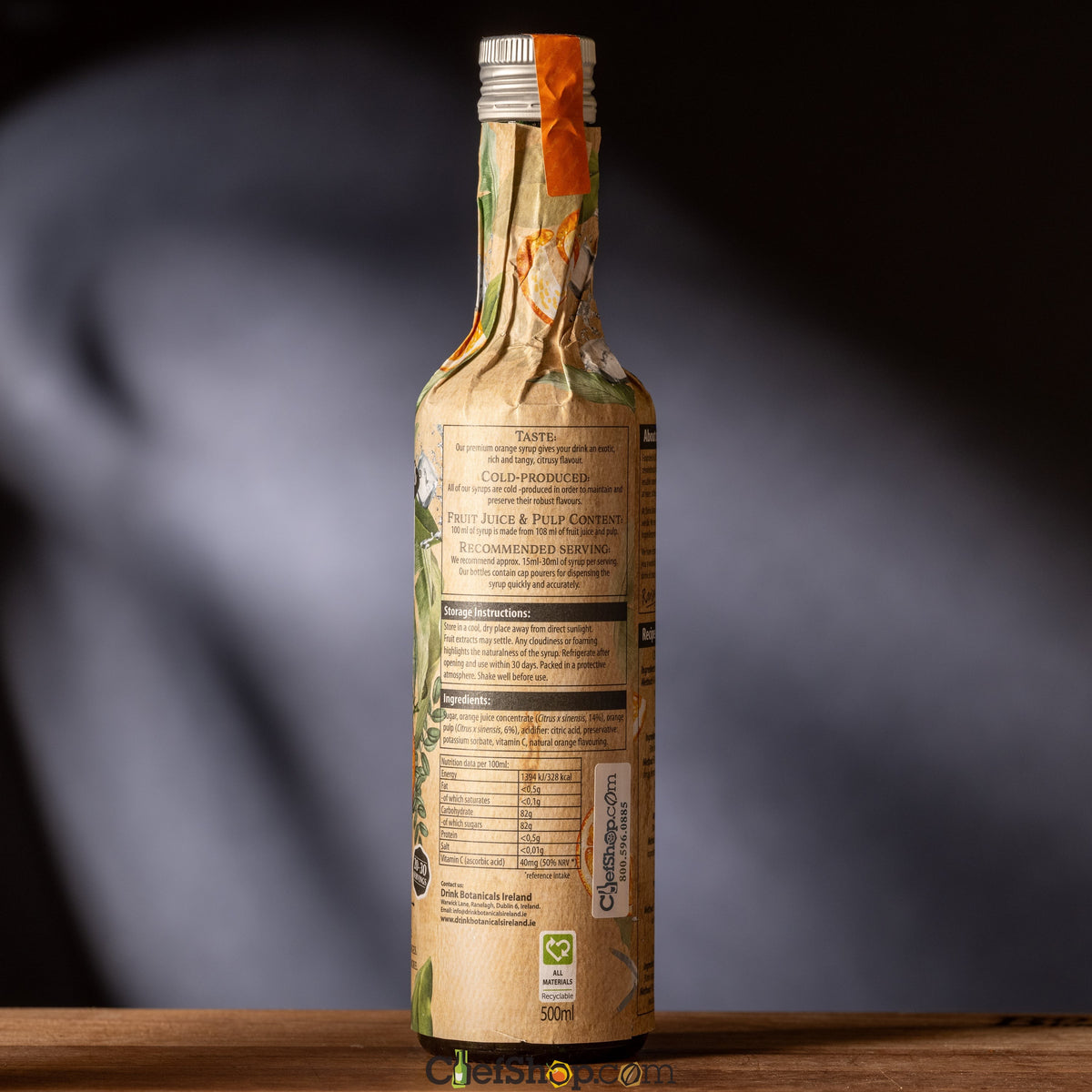 Drink Botanicals Premium Orange Syrup - 500 ml