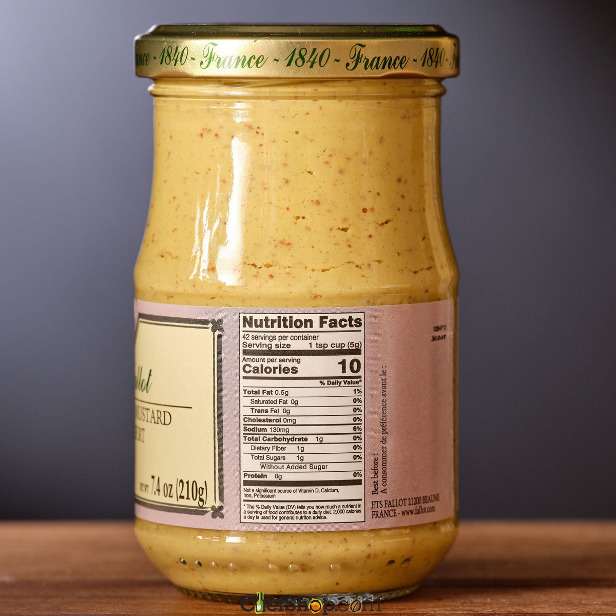 Edmond Fallot Horseradish Dijon Mustard - nutrition facts