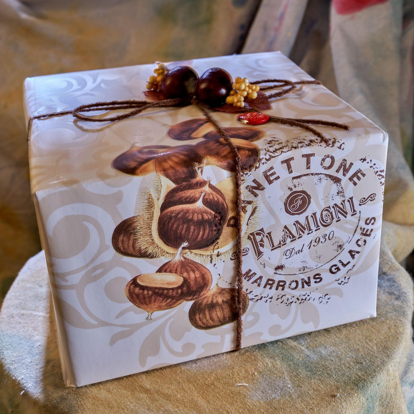 Flamigni Candied Chestnut Panettone from Italy