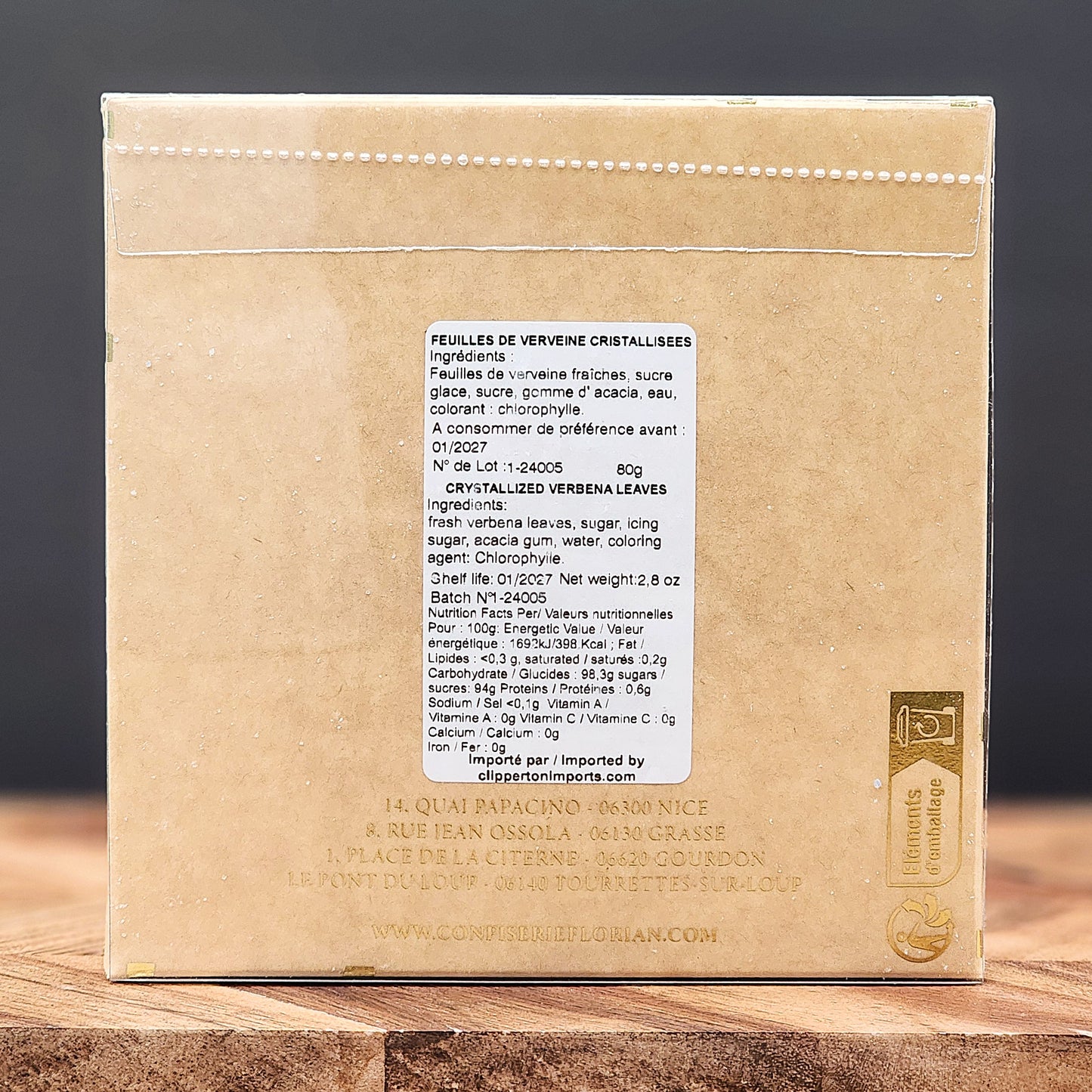 Florian Candied Verbena Leaves