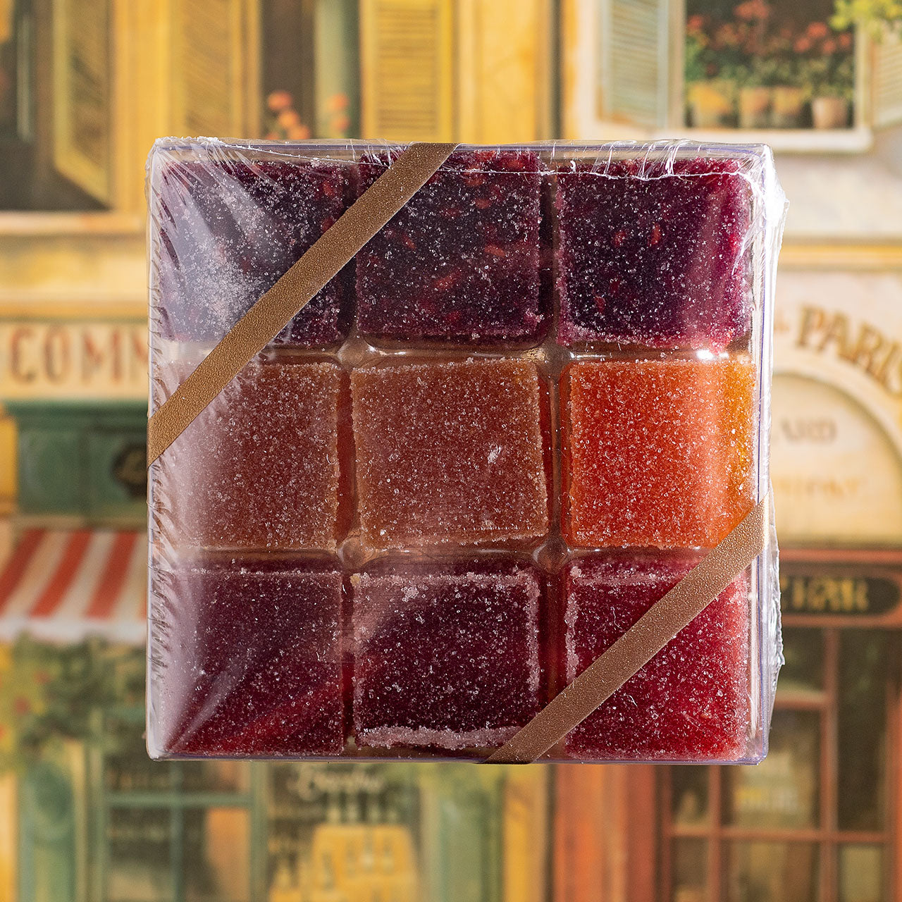 French Fruit Jellies - Pates de Fruits - 9 Piece Square