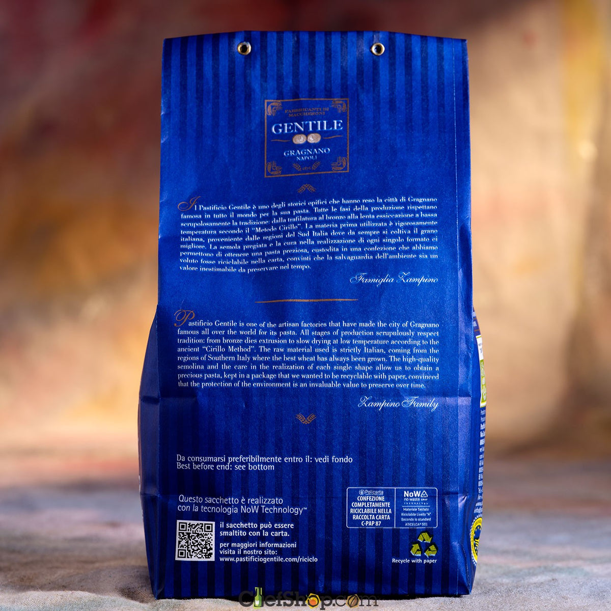 Gentile Organic Vesuvio Girella Pasta