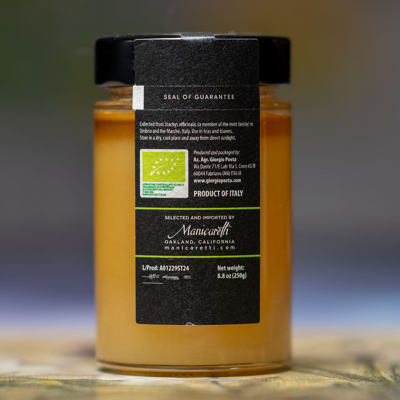 Giorgio Poeta Stachys Hedgenettle Italian Organic Honey
