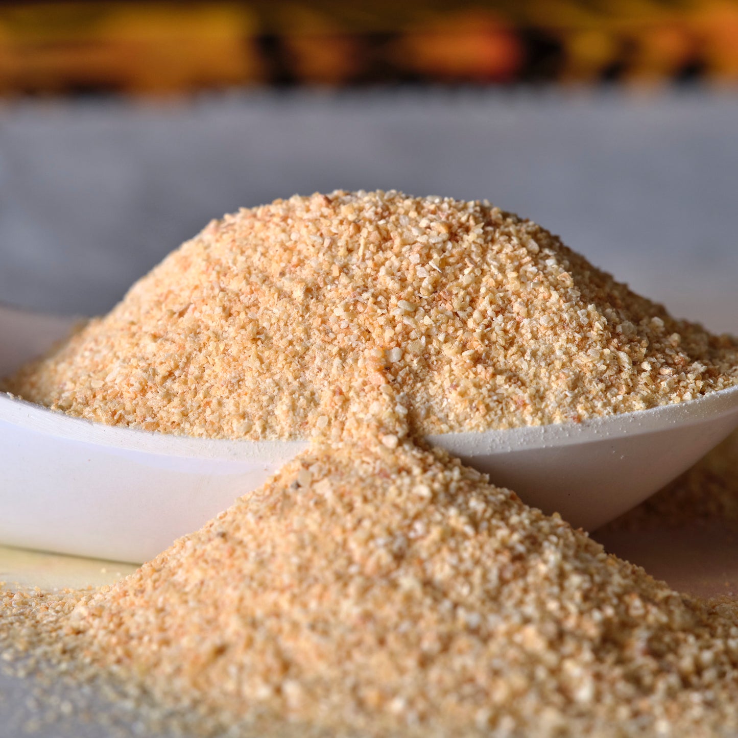 Organic Granulated Garlic spoon