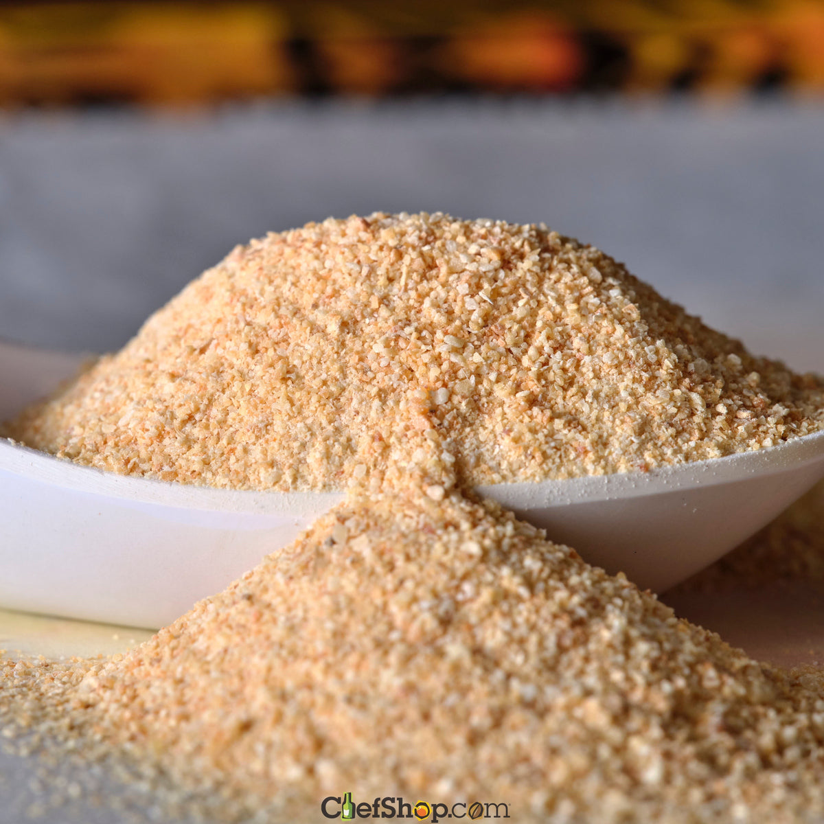 Organic Granulated Garlic spoon