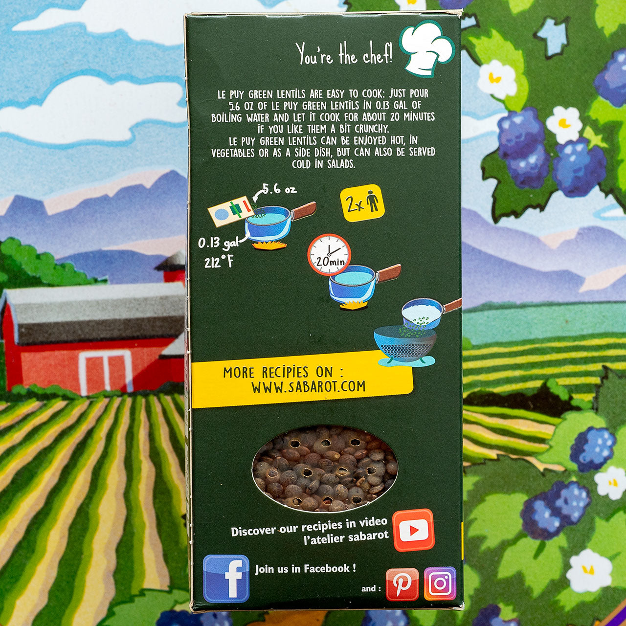 Green Lentils - A.O.C. Le Puy France