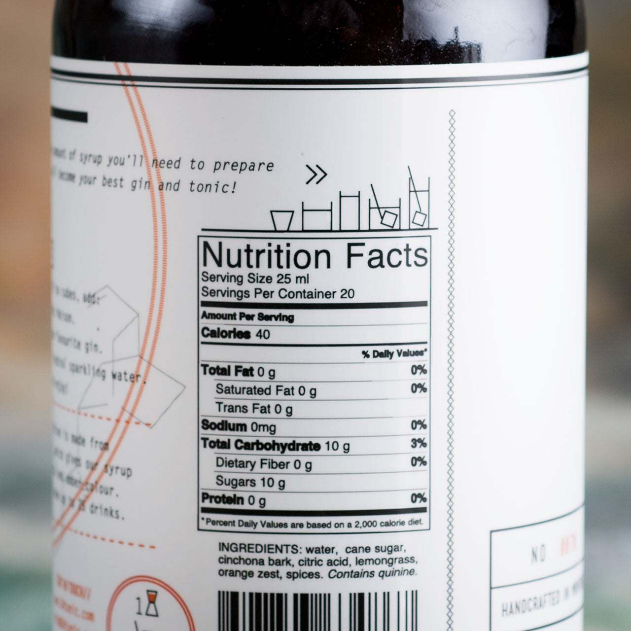 3 X 4 oz Handcrafted Tonic Syrup - 500 ml