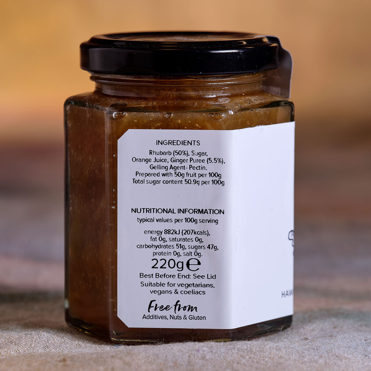 Hawkshead Rhubarb and Ginger Jam