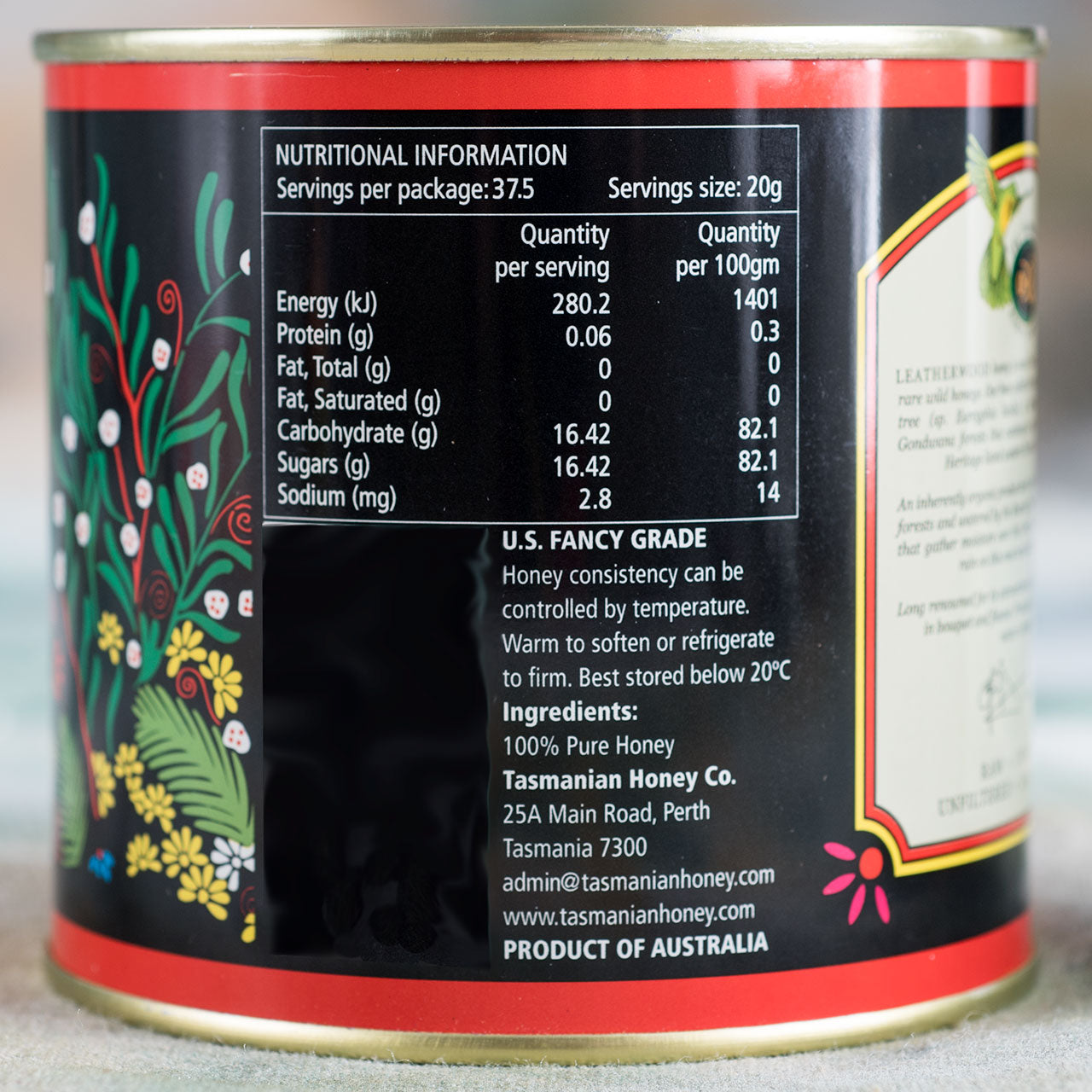 Tasmanian Leatherwood Honey - 750G