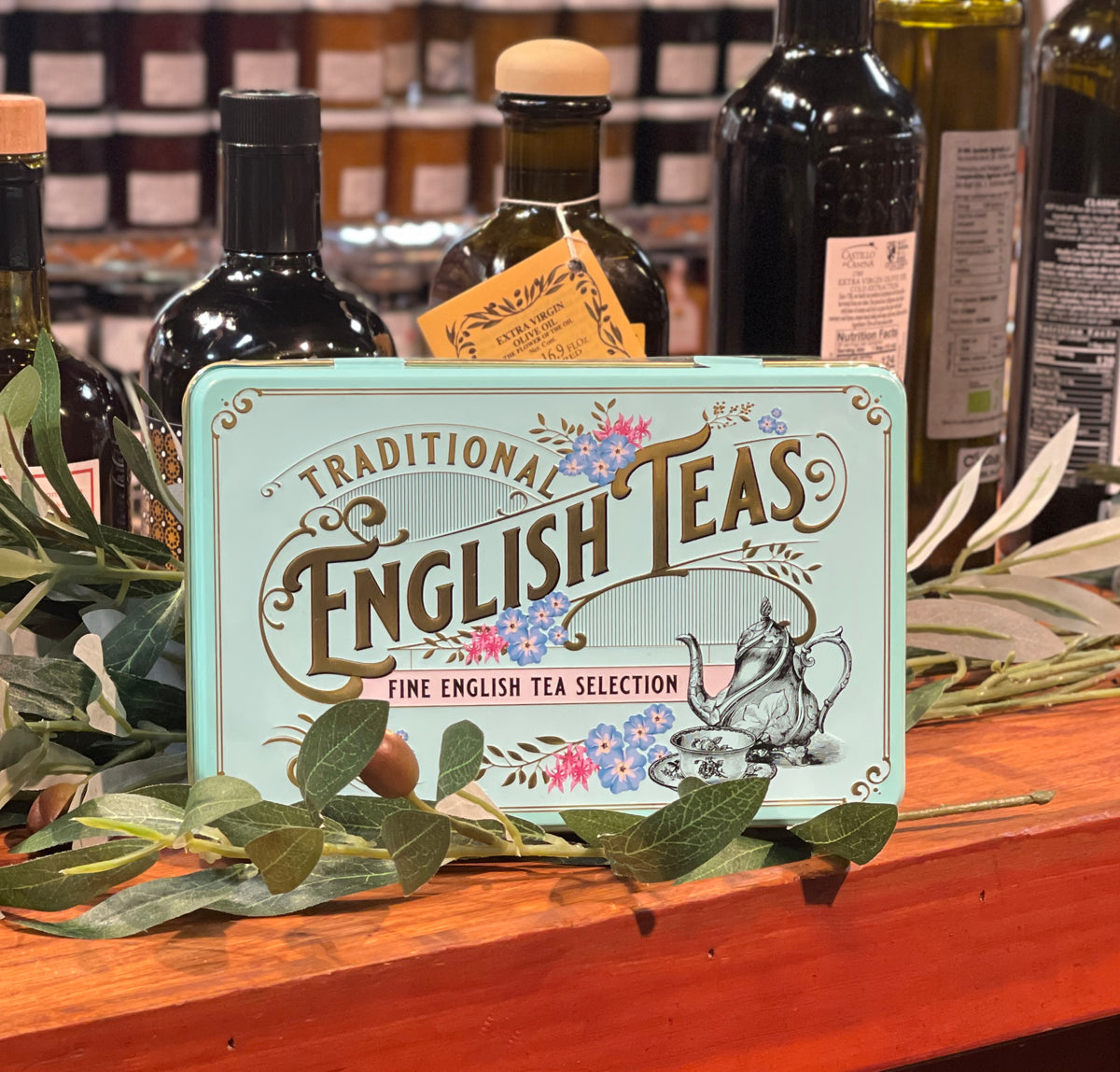 Selection of Fine English Tea in Vintage Tin